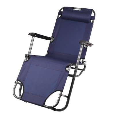 Hot Sell Adjustable Recliner Folding Bed With Pillow Outdoor Camping Chair Beach Chair