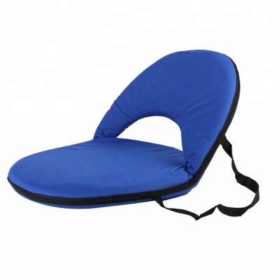 Picnic Time Portable Recreation Reclining Seat Blue